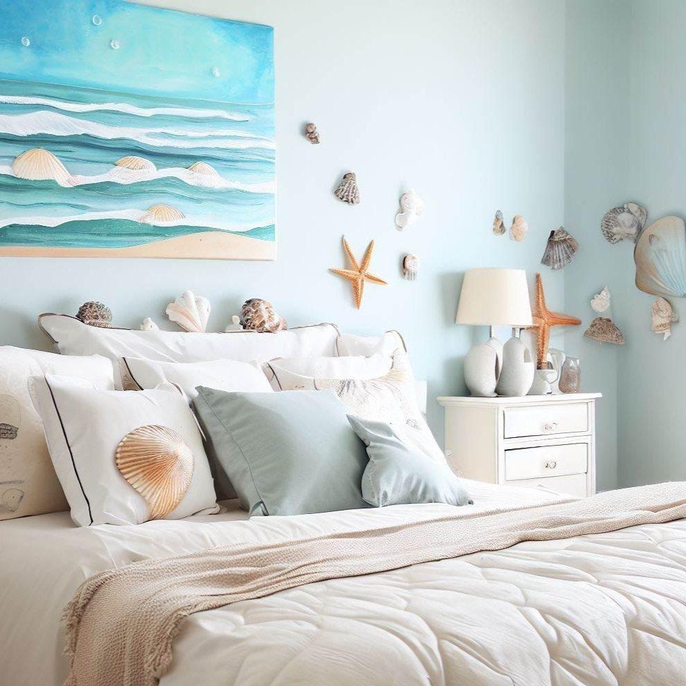 Coastal ⁤Bedroom:‍ Soft hues and nautical accents for a beachy feel