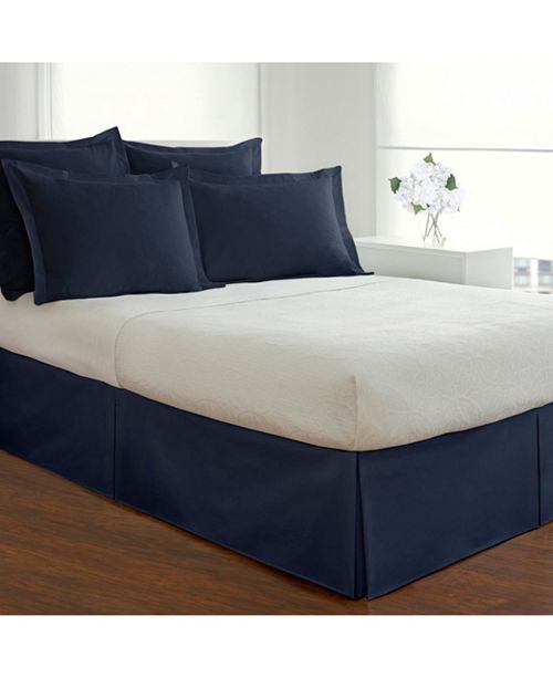 Fresh Ideas Poplin Tailored King Bed Skirt & Reviews - Sheets .