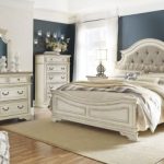 Realyn Chipped Two Tone Upholstered Panel Bedroom Set - 1StopBedroom