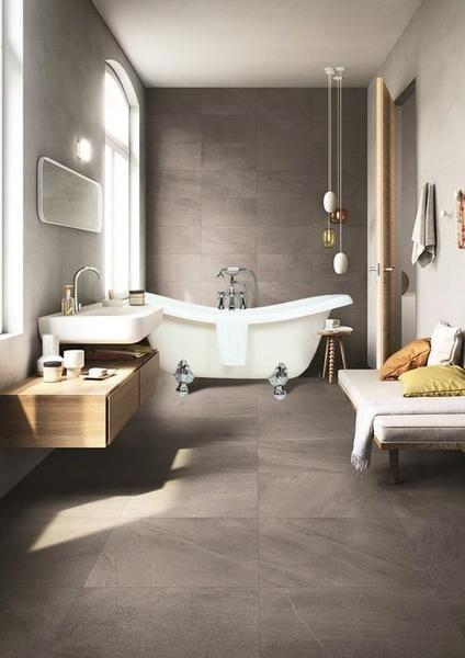 Play with asymmetrical layouts for an exciting eclectic bathroom ​design