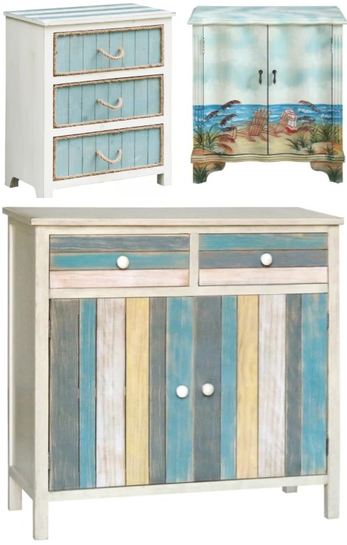 Coastal Accent Cabinets & Chests Inspired by the Sea - Coastal .