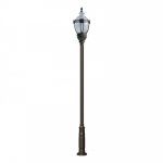 High Output Vintage Design Lamp Post with Clear Top - 120v - Cast .