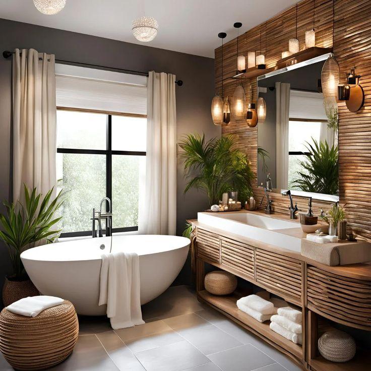 Create ‌a​ spa-like atmosphere with⁣ soft lighting​ in farmhouse ‍bathrooms