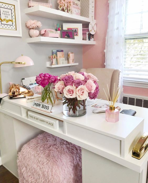 25 Chic Office Desk Arrangements You Need to Copy Now Vol 1 (With .