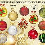 Digital Download 13 Christmas Ornaments Elegant Christmas | Et