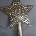 Rustic Handmade Punched Tin Christmas Tree Star Topper | Christmas .