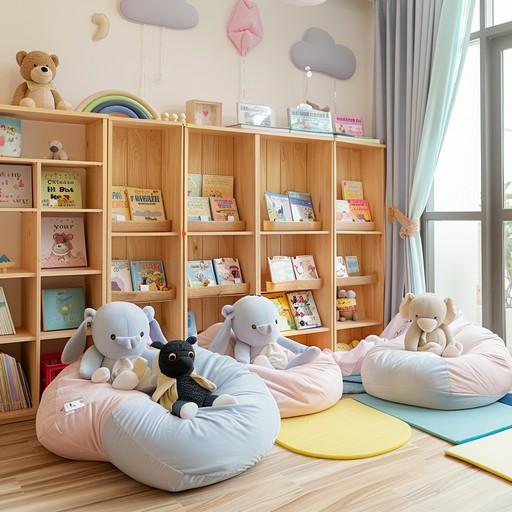 Cozy ⁣reading ​corner with a plush chair in the nursery nook