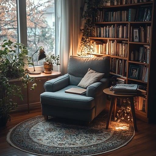 Style a⁤ cozy reading nook with an armchair⁣ and‍ eclectic books in your living room