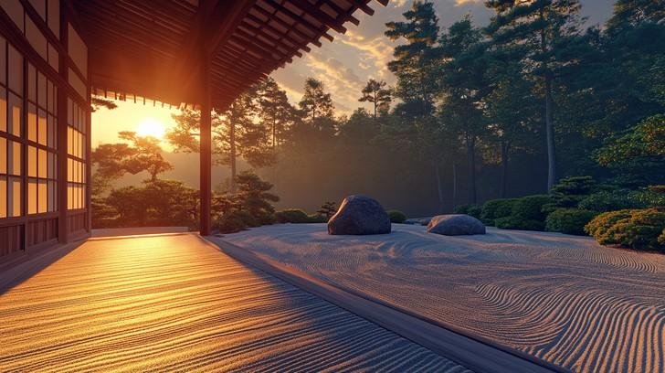 Sunlight filtering⁤ through trees enhances the calming vibe of a Zen Garden