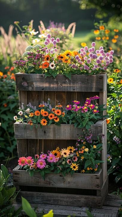 Build a charming pallet​ garden table ‌for‌ dining surrounded ⁣by‌ lush greenery