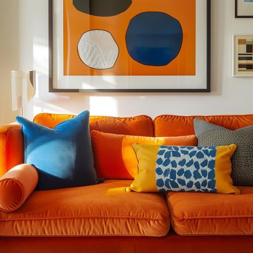 Colorful throw‍ pillows⁢ add comfort and personality​ to an⁢ eclectic living room⁤ sofa