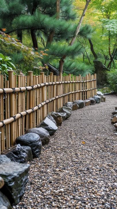 Use bamboo fencing ⁢to create⁢ a peaceful boundary for your⁢ Zen Garden