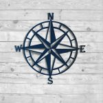 Compass Rose Metal Wall Art Nautical Compass Nautical Wall | Et