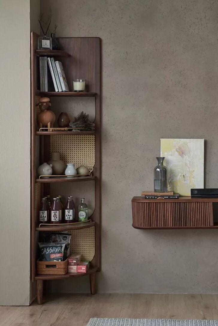 Corner shelve: improve look of your room