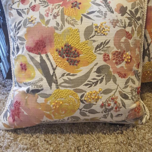 Find more Pair Of Cynthia Rowley Reversible Throw Pillows for sale .