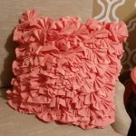 Find more Coral Ruffle Cynthia Rowley Throw Pillow for sale at up .
