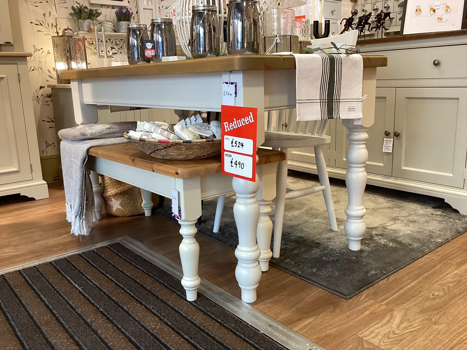 Add a farmhouse table to bring warmth to your Eat-In Kitchens design