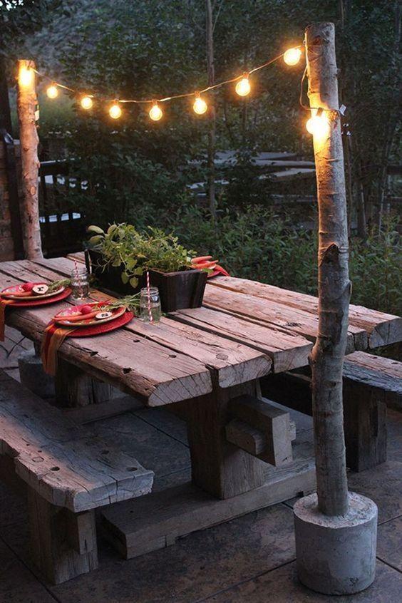 Pallet Garden with Lights: Illuminate ‍your garden​ at night⁤ with string lights adorning pallet structures