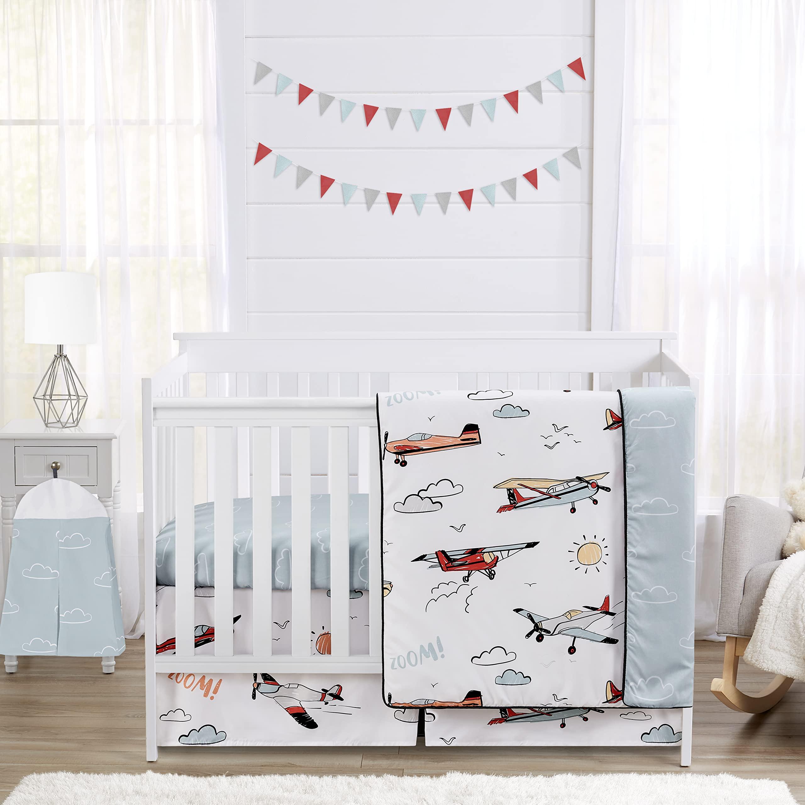 Vintage Airplane​ Boy ‍Nursery filled⁢ with classic aviation motifs and sky-blue tones