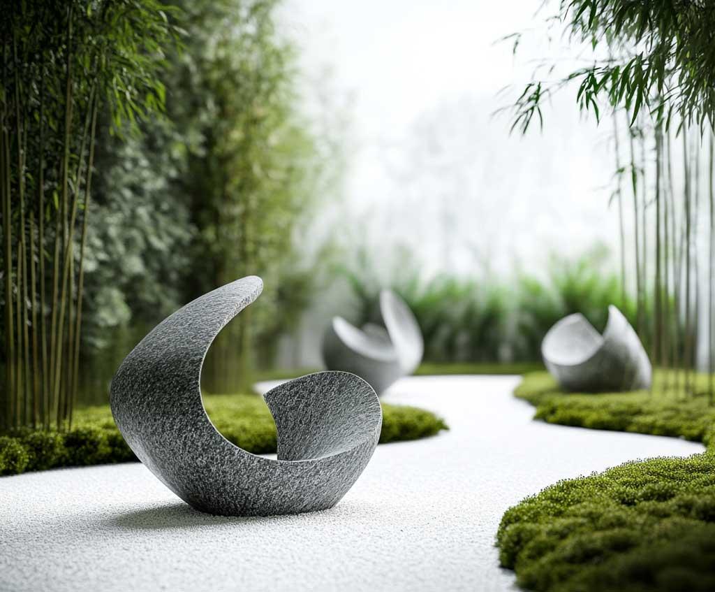 Minimalist sculptures act as⁤ focal points, inspiring ⁢contemplation in your ⁤Zen Garden