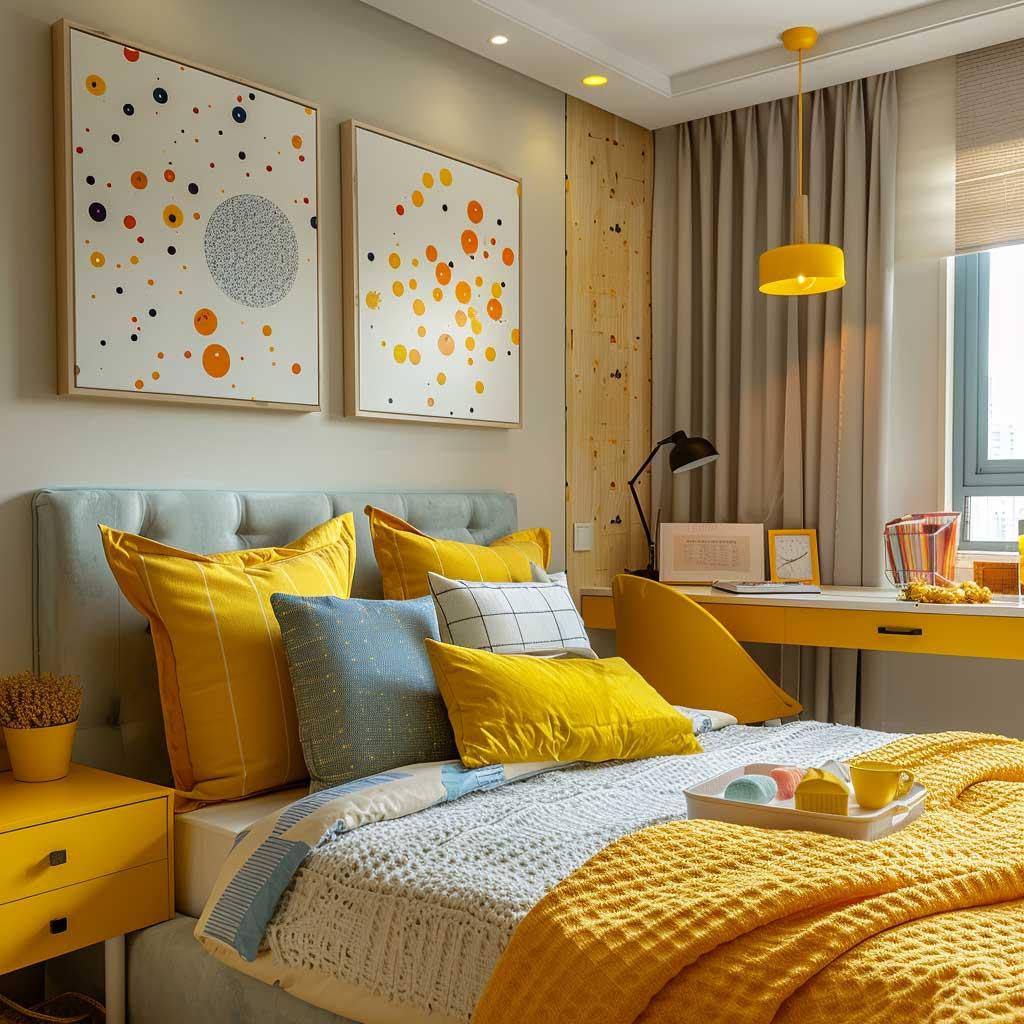 Paint one ​wall a vibrant color as an⁣ accent in your teen‌ bedroom