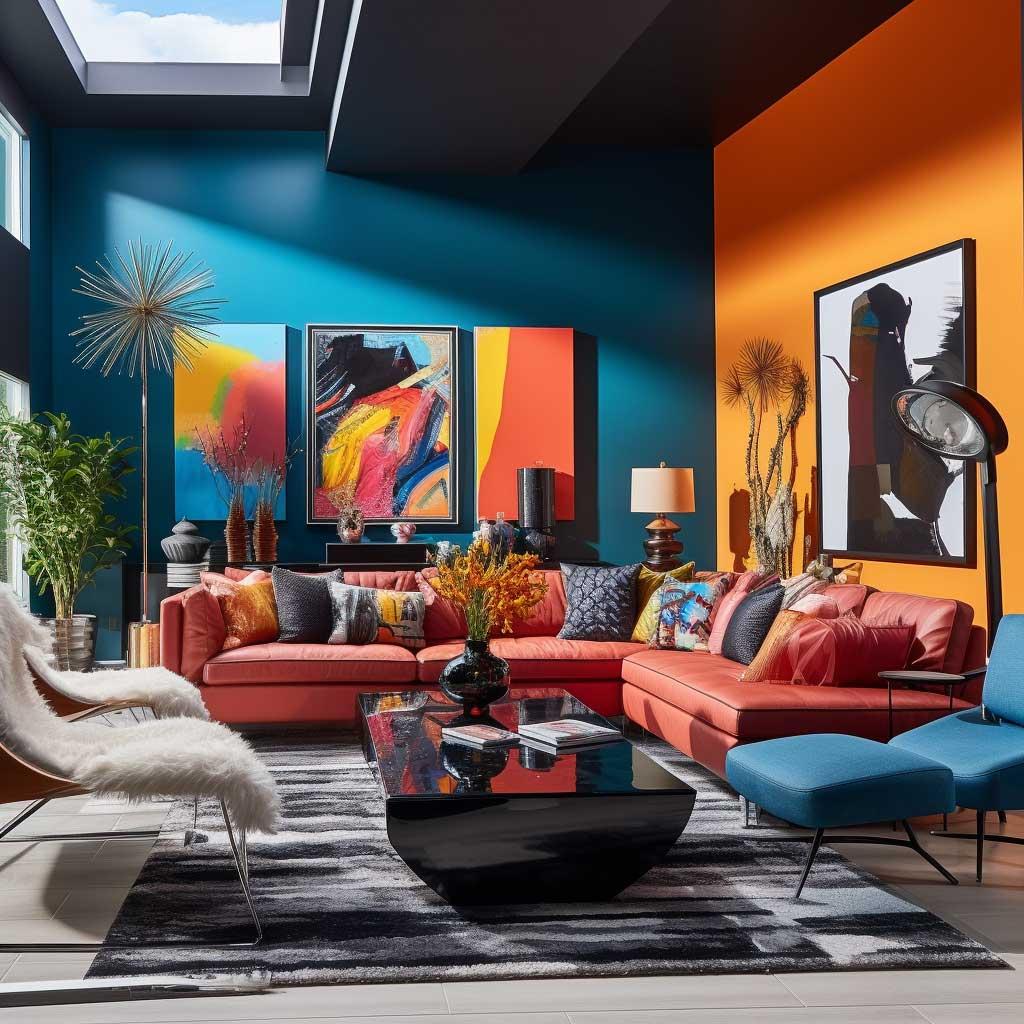 Bold⁤ color​ accents can energize your living room atmosphere