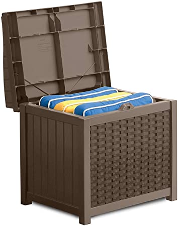 Amazon.com : Suncast 22-Gallon Small Deck Box - Lightweight Resin .