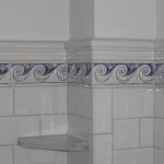 Decorative handmade ceramic tile: Decorative handmade ceramic wave .