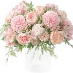 Amazon.com: KIRIFLY Artificial Flowers, Fake Peony Silk Hydrangea .