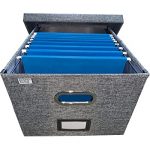 Amazon.com : Collapsible File Box Storage Organizer with lid .