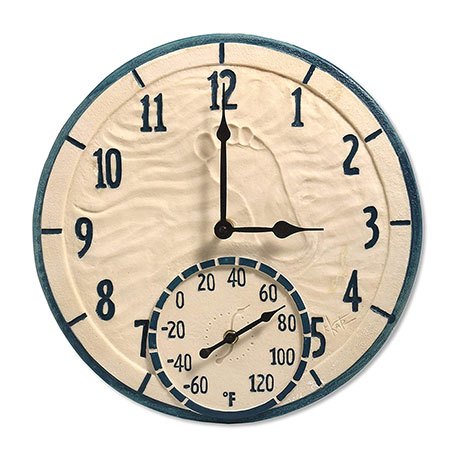 Decorative Outdoor Clock And
Thermometer
  Set