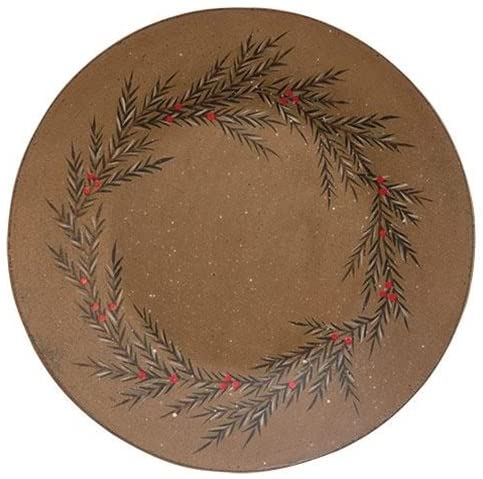 Amazon.com | Decorative Plates Pine Wreath Plate American as Apple .