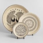 Medium Warli Decorative Dancer Plate with Stand | World Mark