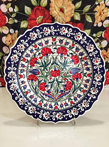 Amazon.com: IstanbulArtWorkshop 12'' Handmade Ceramic Wall Plate .