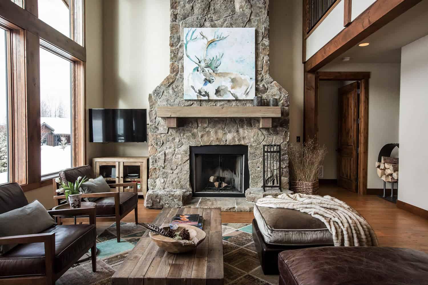 Add a stone⁢ fireplace to enhance the warmth⁣ of your earthy living ‌room