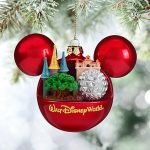 Disney Christmas Ornament - Mickey Ears Ball - 4 Parks One Wor