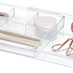 Amazon.com: iDesign Clarity Plastic Expandable Drawer Organize for .
