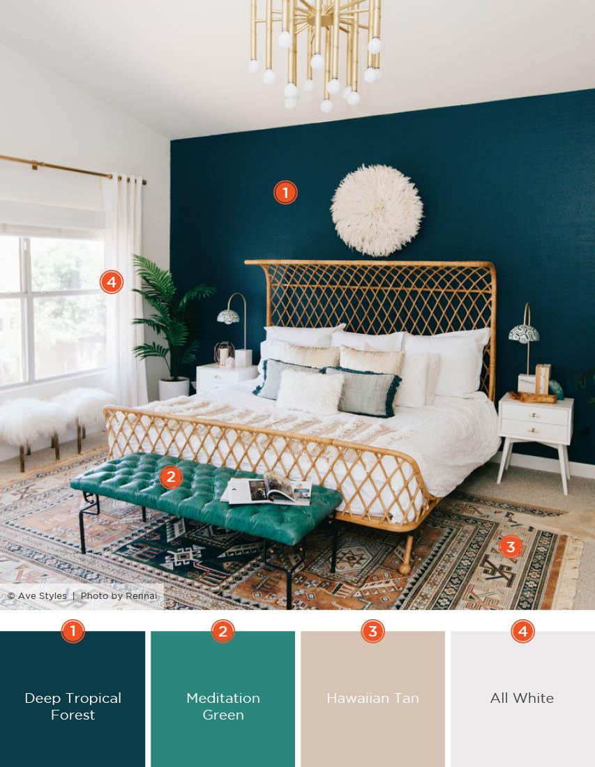 Bedroom Trend: Incorporate bold color palettes for a vibrant atmosphere