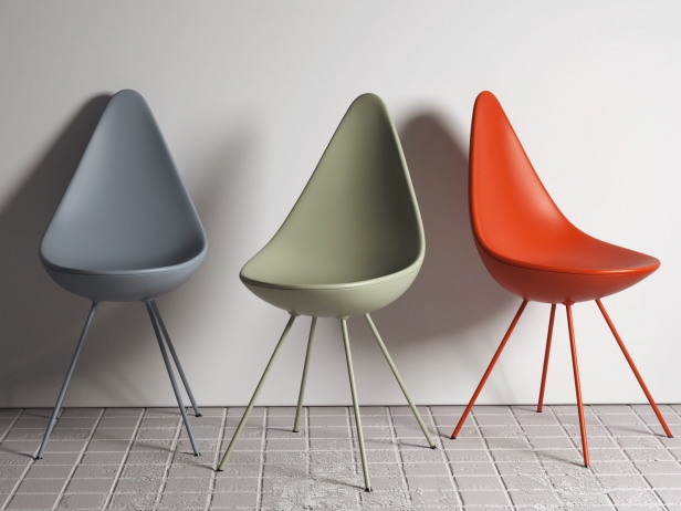 Drop Chair 3d model | Fritz Hansen, Denma