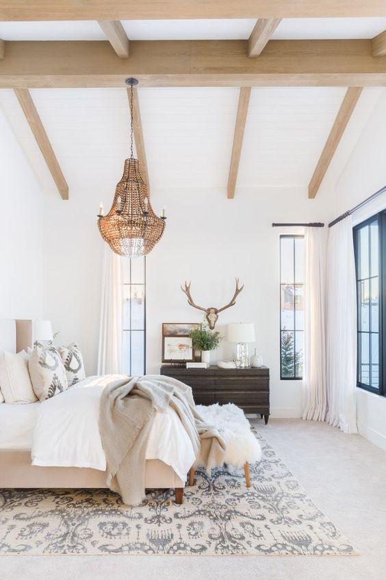 Bedroom Trend: Exposed Beams for Rustic‌ Elegance