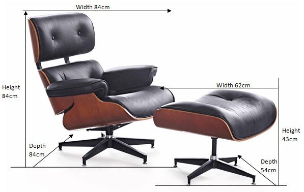 Replica of Eames Lounge Chair and Ottoman | Eames lounge, Eames .