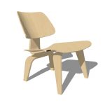 Herman Miller Eames Lounge Chair Wooden Legs | 3D Warehou