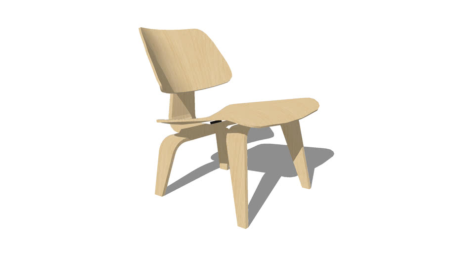 Herman Miller Eames Lounge Chair Wooden Legs | 3D Warehou