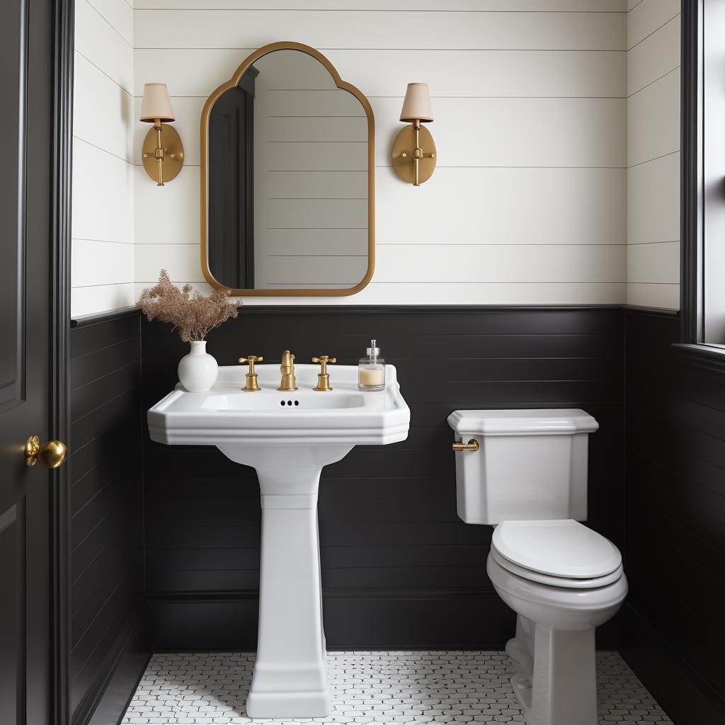 A pedestal sink fits perfectly in smaller farmhouse⁣ bathrooms