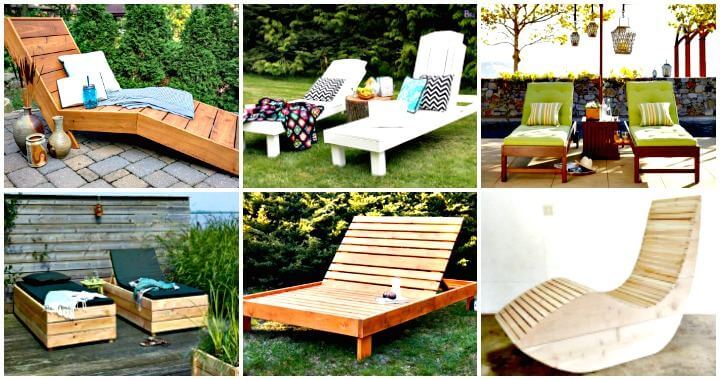 6 DIY Chaise Lounge Chair Ideas for Outdoor ⋆ DIY Craf