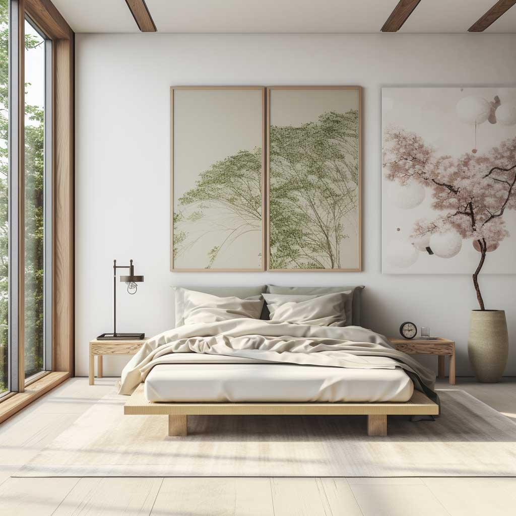 Zen⁤ Bedroom: Create​ calm with muted ⁣colors and serene‌ decor elements