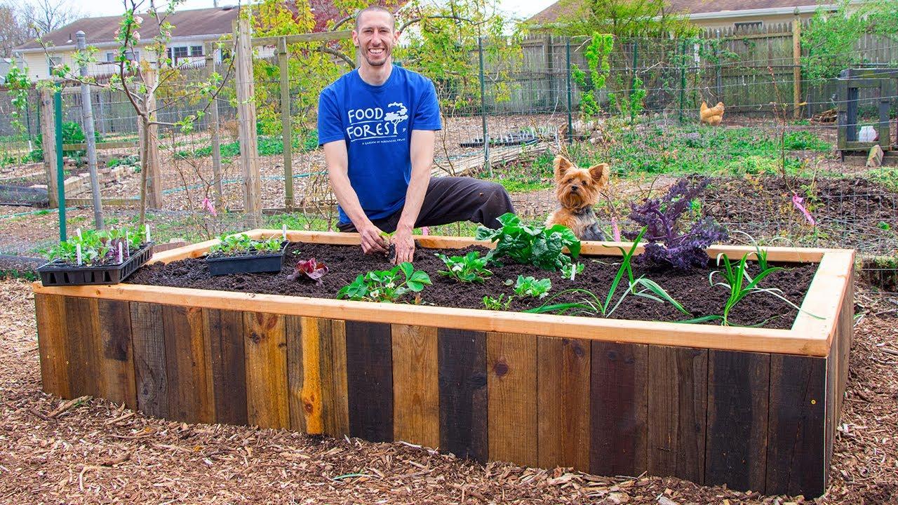 Build an elegant frame around your Pallet Garden to highlight its beauty