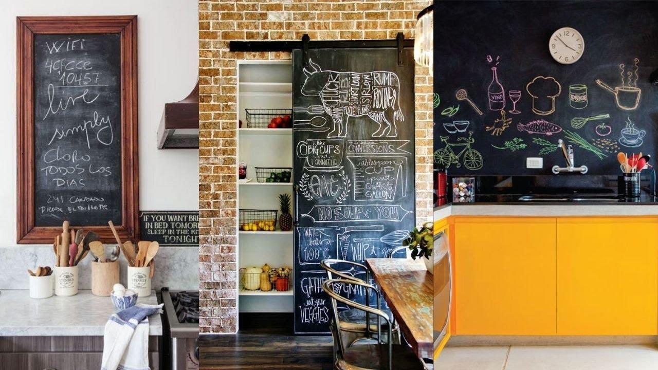 Add ‌a chalkboard wall for menus and messages in your Eat-In Kitchen