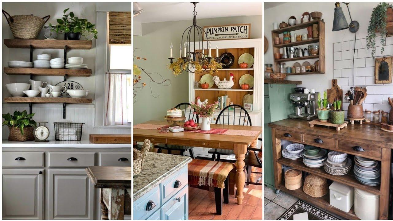 Vintage farmhouse kitchen decor, such as signs and textiles,⁣ tells a story