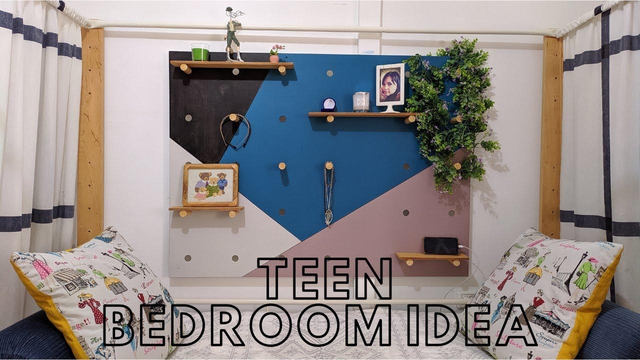 Incorporate ⁢a pegboard for ⁣organization and display‍ of art‍ in ⁢the teen bedroom